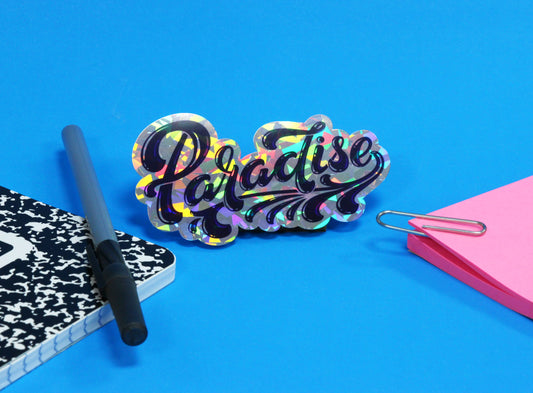 sticker holografico prismatico