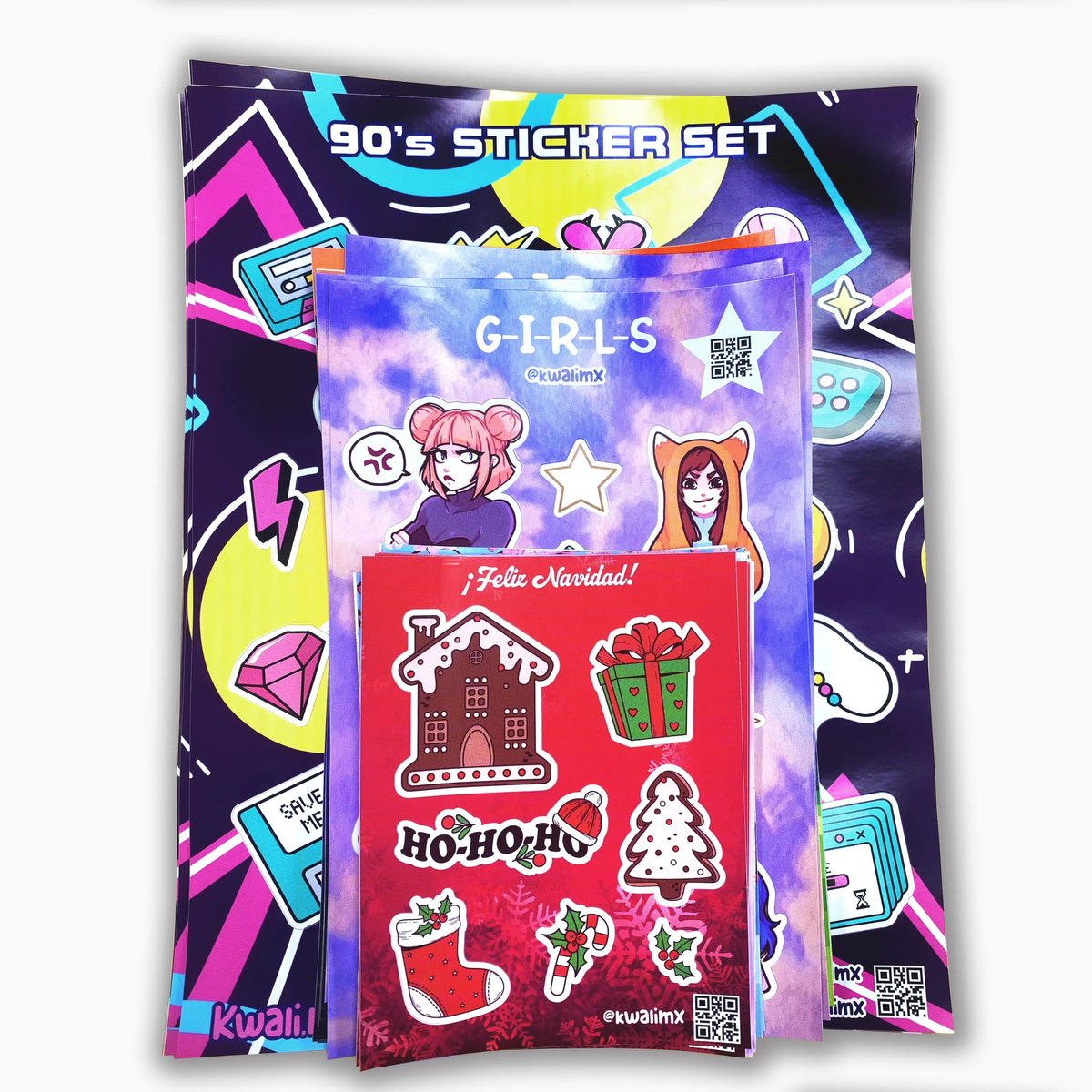 Planilla de stickers kwali