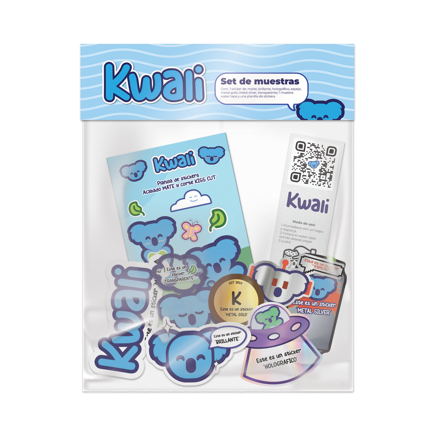 sticker set de muestras