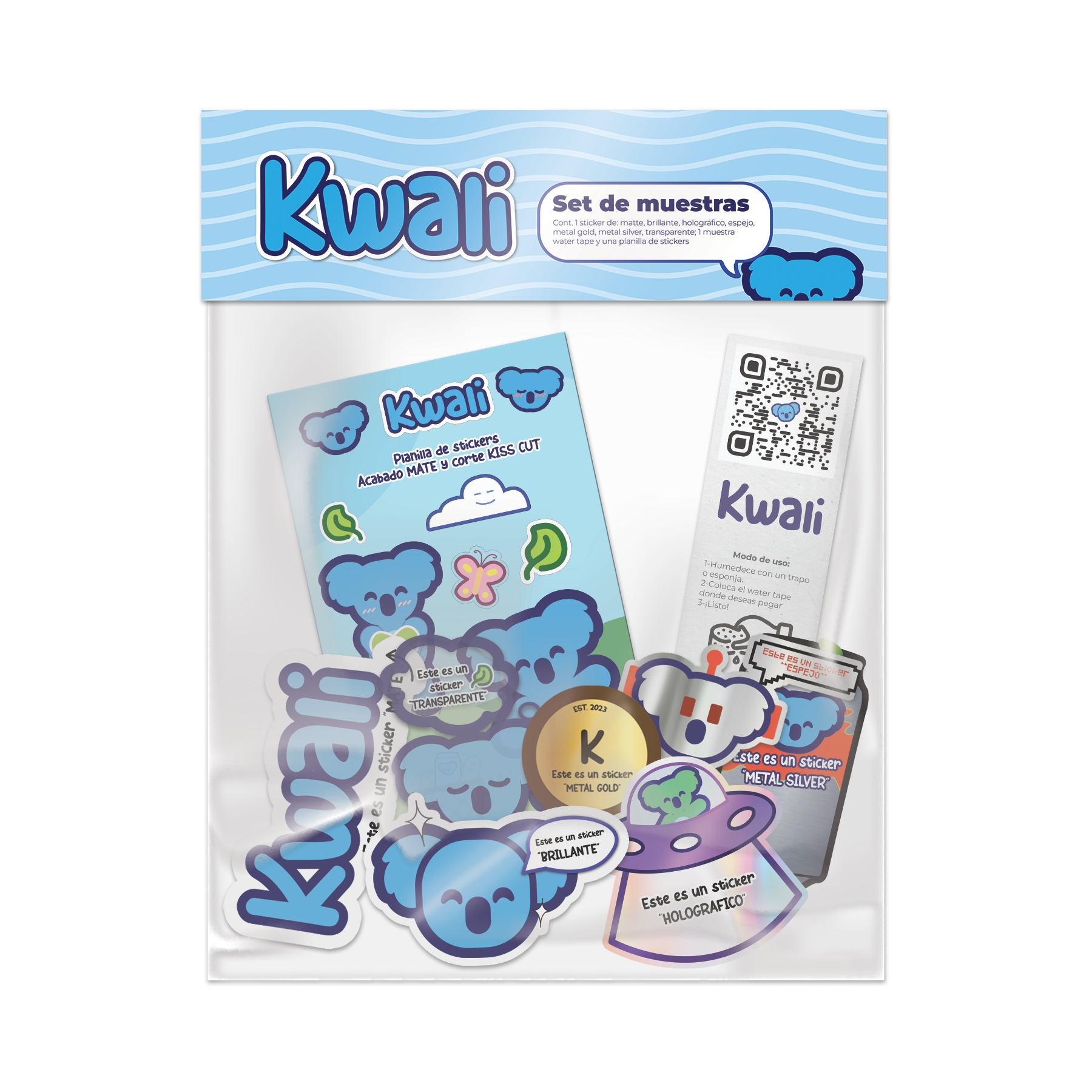 sticker set de muestras